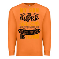 Carrot My Son Is Super Awesome His Stepdad Premium Sweatshirt - artisFamous