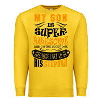 My Son Is Super Awesome His Stepdad Premium Sweatshirt | Teevron