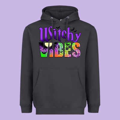 Witchy Vibes Heavyweight Hoodie Designed By Jahusdesignshop