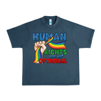 Midnight Navy Human Rights Are Not Optional Urban Heavy Tee - BundleAndBundleShop