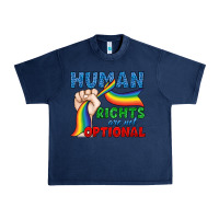 Navy Human Rights Are Not Optional Urban Heavy Tee - BundleAndBundleShop