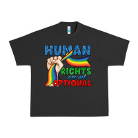 Pigment Black Human Rights Are Not Optional Urban Heavy Tee - BundleAndBundleShop