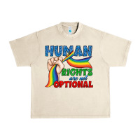 Sandshell Human Rights Are Not Optional Urban Heavy Tee - BundleAndBundleShop