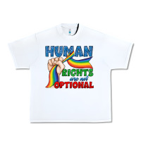 White Human Rights Are Not Optional Urban Heavy Tee - BundleAndBundleShop