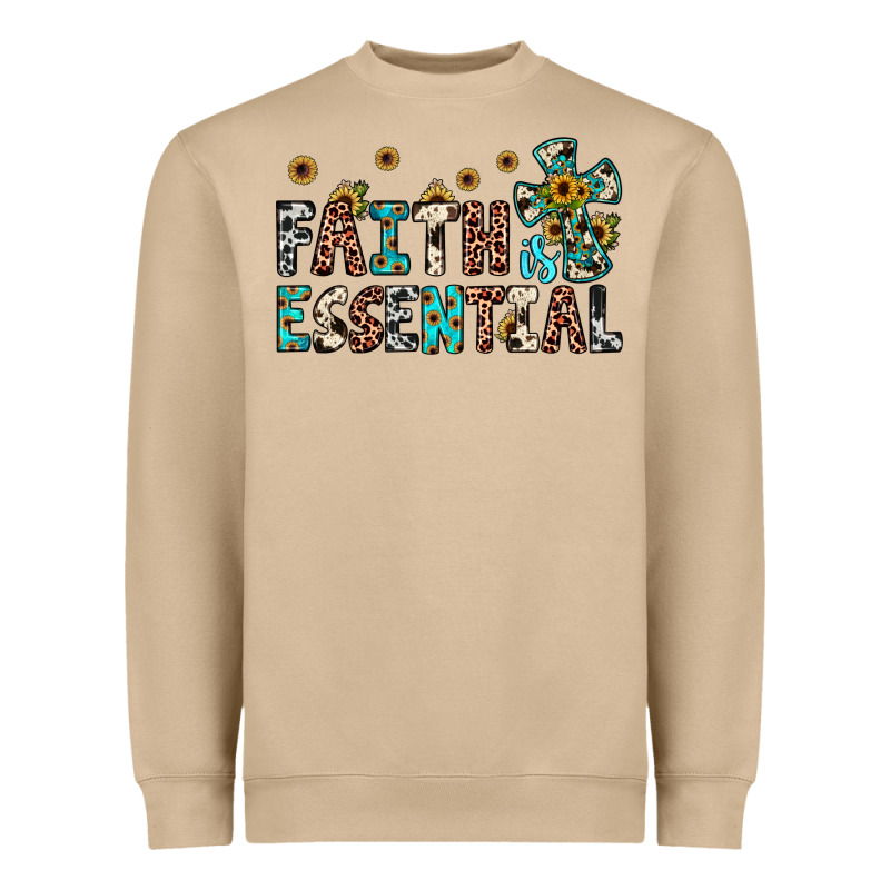 Faith Is Essential Heavyweight Sweatshirt by JahusDesignShop | Teevron