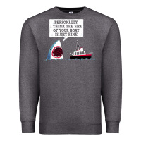 Charcoal Heather polite jaws Premium Sweatshirt - artisFamous