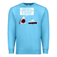 Ocean Blue polite jaws Premium Sweatshirt - artisFamous