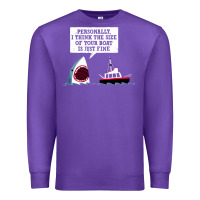 Purple polite jaws Premium Sweatshirt - artisFamous