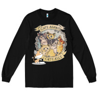 Black Cats Against Cat Calls Long Sleeve Tee - Bettercallsaul