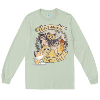 Matcha Cats Against Cat Calls Long Sleeve Tee - Bettercallsaul