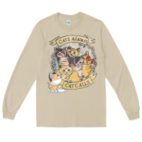 Mushroom Cats Against Cat Calls Long Sleeve Tee - Bettercallsaul