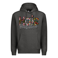 Charcoal Heather hair hustler Premium Hoodie - SublimationCraftShop