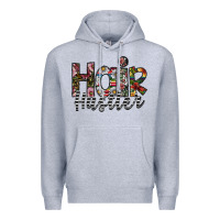 Heather Grey hair hustler Premium Hoodie - SublimationCraftShop
