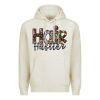 Oatmeal Heather hair hustler Premium Hoodie - SublimationCraftShop