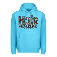 Ocean Blue hair hustler Premium Hoodie - SublimationCraftShop