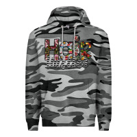 Slate Camo hair hustler Premium Hoodie - SublimationCraftShop