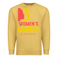 Antique Gold women march on washington Premium Sweatshirt - artisFamous