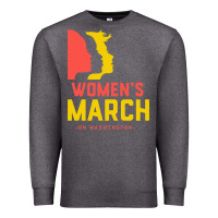 Charcoal Heather women march on washington Premium Sweatshirt - artisFamous