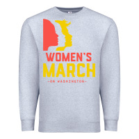 Heather Grey women march on washington Premium Sweatshirt - artisFamous