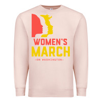 Pale Pink women march on washington Premium Sweatshirt - artisFamous