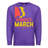 Purple women march on washington Premium Sweatshirt - artisFamous
