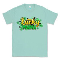 Seafoam Lucky mama mother's day Classic Tee - HowdyJamesFarm