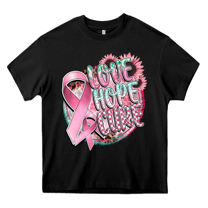 Love Hope Cure Heavy Core Tee by CowGirlArtShop | Teevron