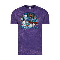 Cloud Purple christmas vibes Vintage Tee - FaDigitalArtStudio