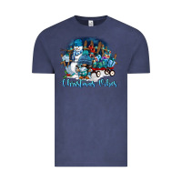 Vintage Denim christmas vibes Vintage Tee - FaDigitalArtStudio