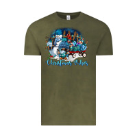 Vintage Olive christmas vibes Vintage Tee - FaDigitalArtStudio