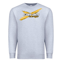 Heather Grey can am team Premium Sweatshirt - artisFamous