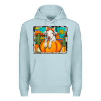 Blue Mist autumn sheep in a pumpkin Premium Hoodie - Jasminsmagicworld
