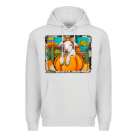 Dove Grey autumn sheep in a pumpkin Premium Hoodie - Jasminsmagicworld