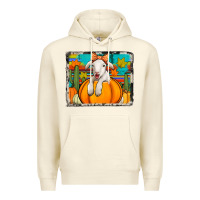 Sandshell autumn sheep in a pumpkin Premium Hoodie - Jasminsmagicworld