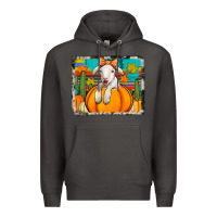 Smoke autumn sheep in a pumpkin Premium Hoodie - Jasminsmagicworld