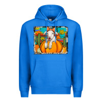 True Royal autumn sheep in a pumpkin Premium Hoodie - Jasminsmagicworld