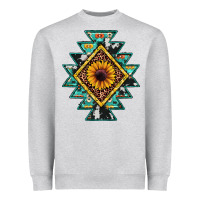 Aztec Leopard Sunflower Heavyweight Sweatshirt | Teevron