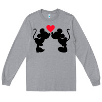 Heather Grey Minnie Mouse Long Sleeve Tee - CowhideDigitalArt