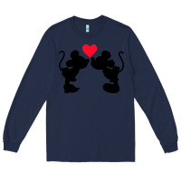 Navy Minnie Mouse Long Sleeve Tee - CowhideDigitalArt