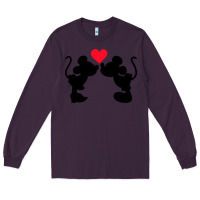 Plum Minnie Mouse Long Sleeve Tee - CowhideDigitalArt
