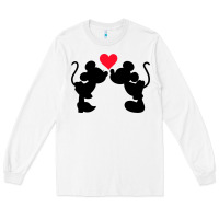 White Minnie Mouse Long Sleeve Tee - CowhideDigitalArt
