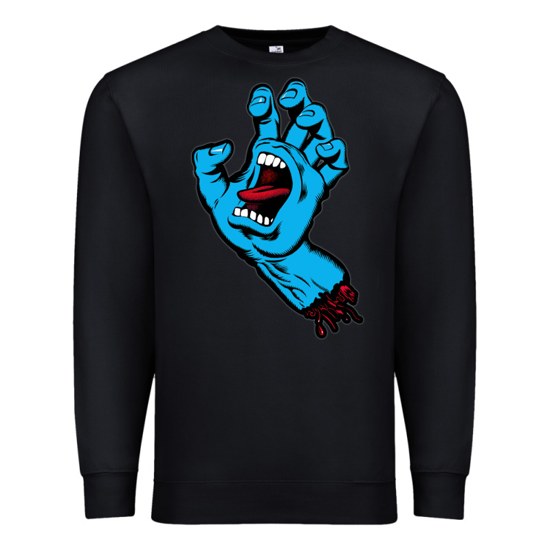 Santacruz Screaming Hand Premium Sweatshirt by artisFamous | Teevron