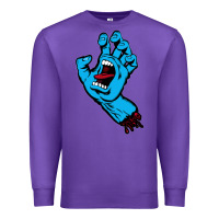 Purple santacruz screaming hand Premium Sweatshirt - artisFamous