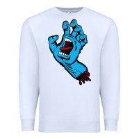 White santacruz screaming hand Premium Sweatshirt - artisFamous
