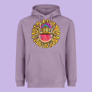 Hello Summer Heavyweight Hoodie Designed By Jahusdesignshop