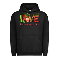 Pigment Black love summer strawberry Urban Hoodie - Jasminsmagicworld