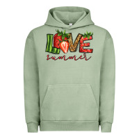 Pigment Oil Green love summer strawberry Urban Hoodie - Jasminsmagicworld