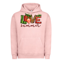 Pigment Salmon love summer strawberry Urban Hoodie - Jasminsmagicworld