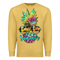 Antique Gold tie dye pineapple, summer Premium Sweatshirt - JahusDesignShop