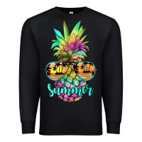 Black tie dye pineapple, summer Premium Sweatshirt - JahusDesignShop